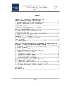 Managementul sistemului de salarizare la SC Romtelecom Caraș-Severin - Pagina 1