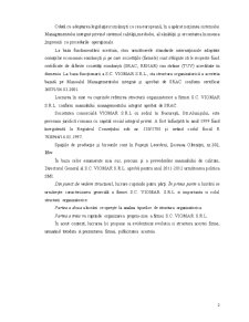 Organizarea structurală a SC Viomar SRL - Pagina 3
