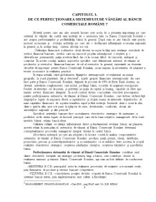 Perfecționarea Sistemului de Vânzări al Băncii Comerciale Române - Pagina 4