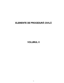 Procedură Civilă - Pagina 1