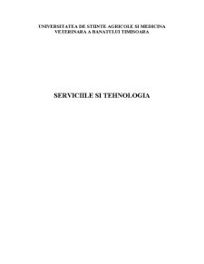 Serviciile și Tehnologia - Pagina 1