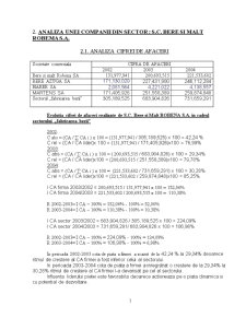 Analiza economico- financiară - SC Robena SA - Pagina 1
