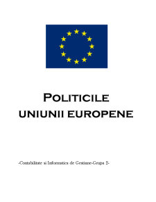 Politicile Uniunii Europene - Pagina 1