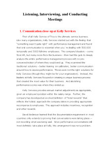 Listening, Interviewing, and Conducting Meetings - Pagina 1