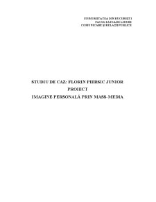 Studiu de caz Florin Piersic Junior - imagine personală prin mass-media - Pagina 1