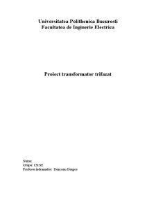 Transformator Electric - Pagina 1