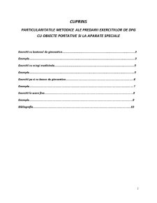 Particularitățile metodice ale predării exercițiilor de DFG cu obiecte portative și la aparate speciale - Pagina 2