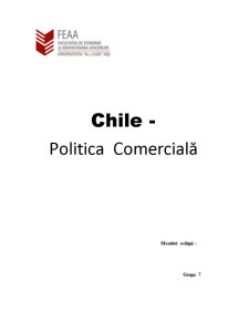 Chile - Politica Comercială - Pagina 1