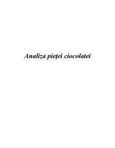 Analiza Pieței Ciocolatei - Pagina 1
