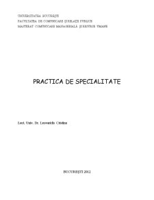 Practică de specialitate - firma de transport SC Emanuel Import-Export SRL - Pagina 1