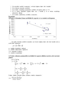 Analiza regresiei și corelației la econometrie - Pagina 2