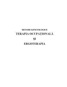 Terapia Ocupațională și Ergoterapia - Pagina 1