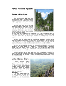 Parcul Național Apuseni - Pagina 1