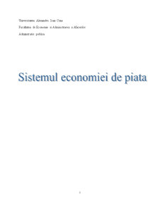 Sistemul economiei de piață - Pagina 1