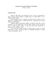 Balanța de Plăți Externe a României - Pagina 1