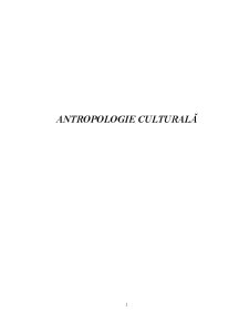Antropologia Culturii Europene - Pagina 1