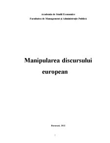 Manipularea Discursului European - Pagina 1
