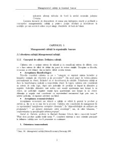 Managementul calității în domeniul bancar - studiu de caz la BCR Sucursala județeană Covasna - Pagina 3