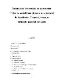 Înființarea sistemului de canalizare în Localitatea Trușești Județul Botoșani - Pagina 2