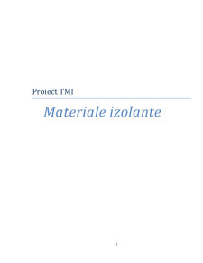 Materiale Izolante (Electroizolante) - Pagina 1