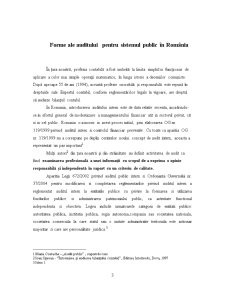 Forme ale Auditului pentru Sistemul Public în România - Pagina 1