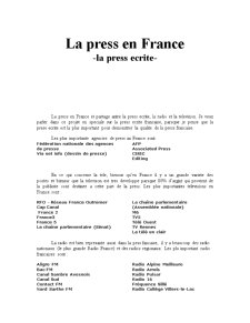 La press en France - Pagina 1