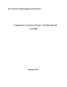 Comparative Literature Project - Wordsworth and Coleridge - Pagina 1