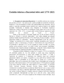 Evoluția internă a Bucovinei între anii 1774-1821 - Pagina 1