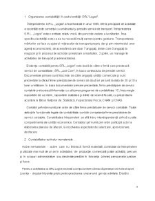 Raport de practică la contabilitate - SC Logist SRL - Pagina 3
