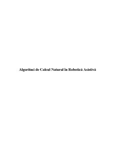 Algoritmi de Calcul Natural în Robotică Asistivă - Pagina 1