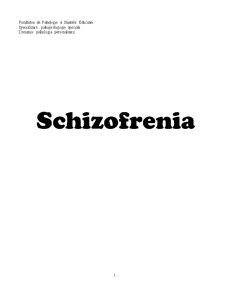 Schizofrenia - Pagina 1