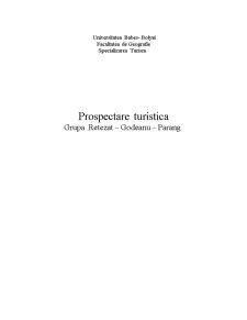 Prospectare turistică - Grupa Retezat-Godeanu-Parâng - Pagina 1