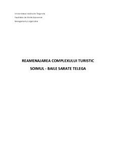 Reamenajarea complexului turistic Șoimul - Băile Sărate Telega - Pagina 1