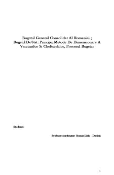 Bugetul general consolidat al României - Pagina 1