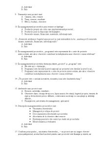 Managementul proiectelor test grilă - Pagina 2