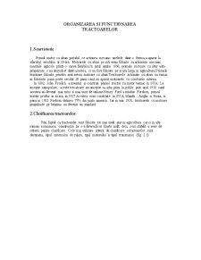 Organizarea și funcționarea tractoarelor - Pagina 1