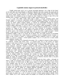 Legăturile româno-ungare în Perioada Interbelică - Pagina 1