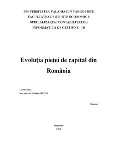 Evoluția Pieței de Capital din România - Pagina 2