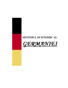 Sistemul Economic al Germaniei - Pagina 1