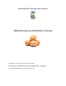 Merceologia și Expertiza Ouălor - Pagina 1
