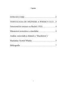 Determinarea Alcoolilor din Whisky - Pagina 1