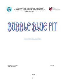 Studiu de Fezabilitate - Bubble Blue Fit - Pagina 1