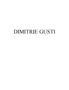 Dimitrie Gusti - Pagina 1