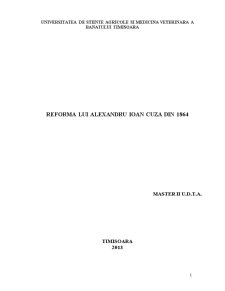 Reforma lui Alexandru Ioan Cuza din 1864 - Pagina 1