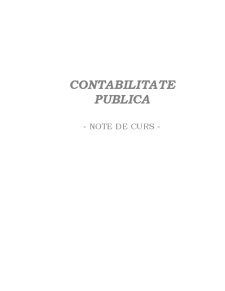 Contabilitate publică - Pagina 1