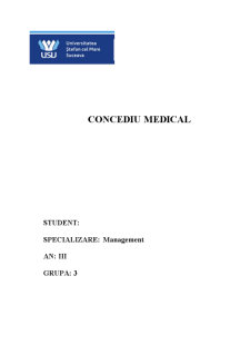 Concediul Medical - Pagina 1