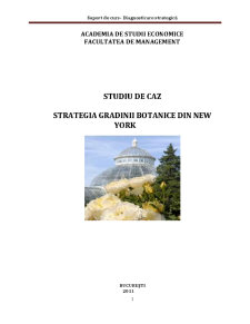 Strategia Grădinii Botanice din New York - Pagina 1