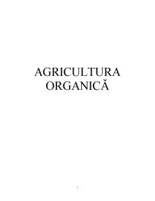 Agricultura Organică - Pagina 1