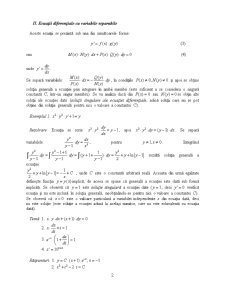 Ecuații Diferențiale Ordinare de Ordinul Întâi Integrabile prin Cuadraturi - Pagina 2