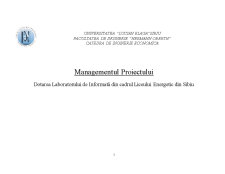 Managementul proiectului - dotarea unui laboratore de informatică - Pagina 1
